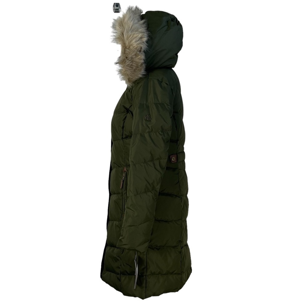 Lauren RALPH LAUREN FAUX FUR LINED HOODED DOWN PUFFER COAT STYLE # 24658 NWT - Picture 4 of 16